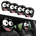 thumbnail image 3 of Funny Car Print Headrest Covers, Universal Elastic Mesh for Vehicle Seat Protection, 2-Pack, 3 of 3