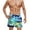 Light Blue#009, variant on Lcziwo Mens Quick Dry Soft Shorts Hawaiian Printed Beach Board Swim Trunks Elastic Waist Loose Hot Spring Shorts Green,Free Size