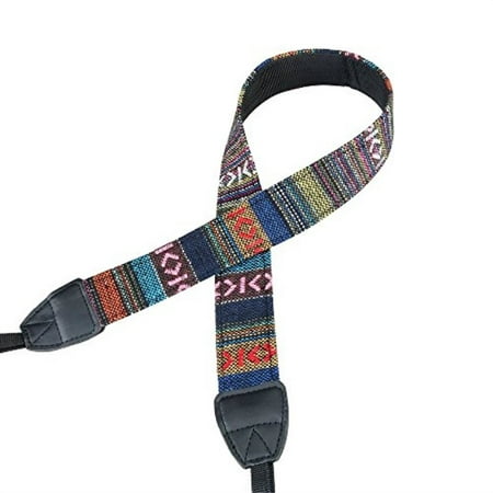 Camera Neck Strap Shoulder Belt Strap, Alled Vintage Print Soft Colorful Camera Straps for Women /Men for All DSLR / Nikon / Canon / Sony / Olympus / Samsung / Pentax ETC (Best Camera Strap For Women)