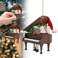 thumbnail image 2 of 1Pc Christmas Ornaments Grand Piano Brown Musical Music Instrument Acrylic Upright Piano Hanging Decorations for Christmas Tree,Piano Ornament 2025 for Music Lover Piano Players Christmas Gifts, 2 of 6