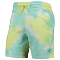 thumbnail image 2 of Men's New Era White Miami Dolphins Tie-Dye Shorts, 2 of 4