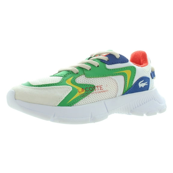 Lacoste L003 NEO 223 1 SUC PS Girls Shoes Size 13, Color: White/Blue
