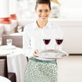 thumbnail image 4 of Delantal de cocina de estilo coreano Ficarrico, fino, transpirable, con flores, de media cintura para damas, 4 of 5