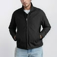 thumbnail image 3 of IYTR Men's Lightweight Jacket Zipper Stand Collar Solid Color Outdoor Windbreaker Full Zip Jacket Lightweight Water Polyester Black S, 3 of 6