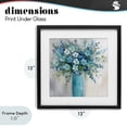 thumbnail image 4 of Stupell Industries Glam Indigo Bouquet in Blue Vase Black Framed Print Under Glass, 13 x 13, by Creative Studio, 4 of 8