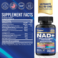 thumbnail image 2 of NAD+ Supplement Extra Strength with Vitamin B3, B12, Magnesium, Niacinamide, Liposomal NAD, Lion’s Mane, Ashwagandha, Turmeric, Black Pepper Extract, Made in USA - 10-in-1 60 Veggie Capsules, 2 of 6