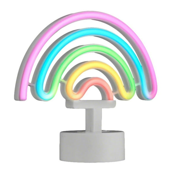 Blinkee SLDDRTSMLT USB LED Desk Rainbow Tabletop Sign, Multicolor
