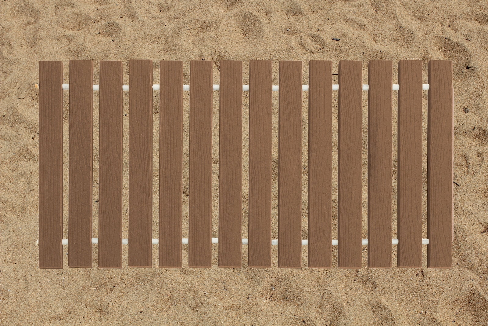Furniture Barn USA® 4 Ft. Wide Roll-up Beach Walkway EverGrain® Decking A Walkway Is 4 Feet Wide