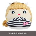 thumbnail image 4 of Barbie Cuutopia Plush, 10-inch Soft Pillow Doll with Chevron Swimsuit & Felt Sunglasses, Collectible Toy, 4 of 7