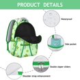 thumbnail image 4 of Nature Inspired Student Backpack with Mushroom and Flower Pattern Waterproof Scratch-Resistant Composite Oxford Cloth, Comfortable Adjustable Straps, Perfect for Student and Forest Lovers, 4 of 6