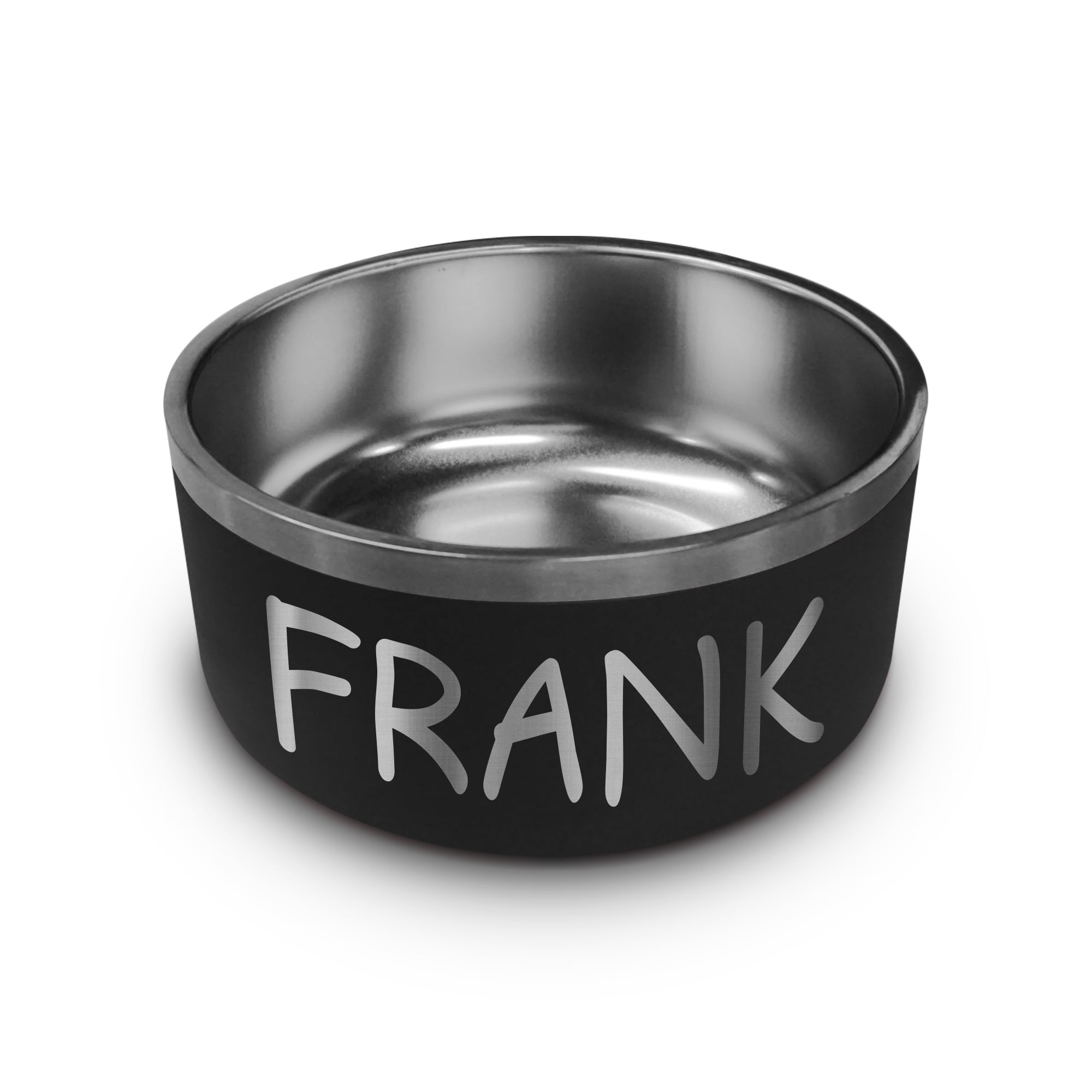 Personalized Large Dog Bowl - Dishwasher Safe - Inside and Outside Engraving - Custom Stainless Steel Non Slip 64 Oz Dog Bowls with Dog's Name, Insulated Dog Dishes, for Food or Water, Double Wall