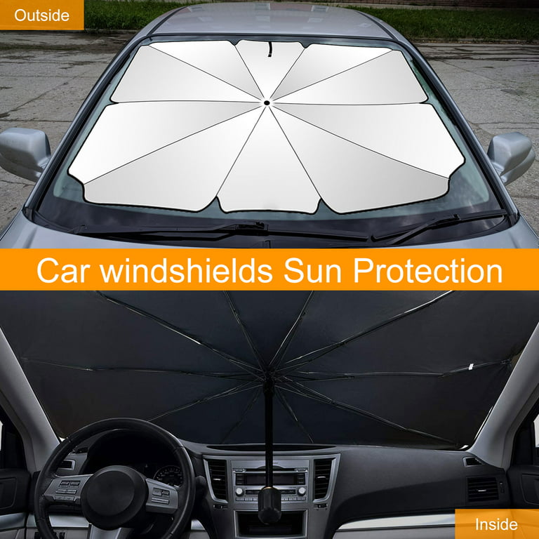 Car Windshield Sunshade Umbrella, Foldable Car Sunshade Cover Umbrella,  Auto Front Window Protector Sun Shade, Foldable Reflector Umbrella Blocks  UV