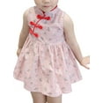 thumbnail image 2 of Fymall Kids Baby Girls Dress Chinese Style Vintage Cheongsam Dresses Qipao, 2 of 8