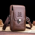 thumbnail image 4 of BULLCAPTAIN Sac Banane, Pochette Portefeuille Homme Ceinture en Cuir Pochette Ceinture Huiop Homme Mewmewcat, 4 of 6