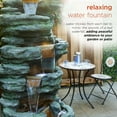 thumbnail image 4 of Alpine Corporation TZL274 LED Lights Polyresin Multi-tiered Cascading Stone Fountain, Gray, 4 of 12