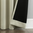 thumbnail image 6 of Sun Zero Aria 2-Pack Magnetic Closure Theater Grade 100% Blackout Back Tab Curtain Panel Pair, 52"X63", Cream, 6 of 10