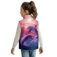 thumbnail image 2 of chaqlin Running Horse Vest for Girls Boys Casual Vest Coat Ligntweight Full Zipper Sleeveless Outerwear with Pockets Fall Winter Outfits, 2 of 6