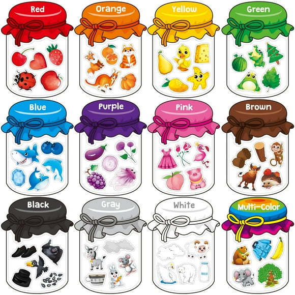 Juguetes magnéticos de clasificación de colores SpriteGru, 60 imanes para niños