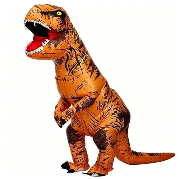 Coolmade Adult Inflatable T‑Rex Dinosaur Costume, Blow Up Unisex Halloween Cosplay Party Outfit, One Size