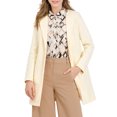 thumbnail image 1 of INSPIRE CHIC Women's Long Sleeves Button Closure Outerwear Mid Length Overcoat, 1 of 4