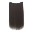 thumbnail image 1 of Makeup｜Bradem wig April Deals Hair Extensions Real Human Hair Remy Wire In Hair Extensions Secret Fish Line Hair Piece With 2 Clips Long Straight 20 Inch, 1 piece ear-hanging dyed wig, 1 of 9