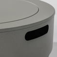 thumbnail image 6 of Concrete Fire Pit Bowl Round Heavy-Duty Outdoor Backyard Patio Heater Grey Cement Firepit with Sturdy Design for Camping Gatherings, 6 of 7