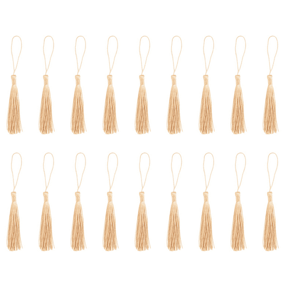 100Pcs Gold 13cm/5-Inch Handmade Soft Tassels Floss Bookmark for Jewelry Making, DIY Projects, Bookmarks