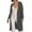 Dark Gray, variant on Bibifish Long Womens Cardigan Sweaters Oversized Knit Open Front Coat Soft Fall Winter Warm Solid Color Pockets Outerwear Layering Pieces