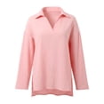 thumbnail image 5 of JIAYUE Women's Blouse Long Sleeve Shirts Solid Color Turndown Collar Summer Solid Color Business Casual Female Leisure Tops, 5 of 5