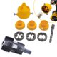thumbnail image 3 of Kit de Roscador de Tubos de PVC de 9 Piezas/Juego, Roscador de Tubos, Troquel Redondo de 4/6 Puntas, Abridor de Roscas Internas de Tubos de Agua PPR, 3 of 5