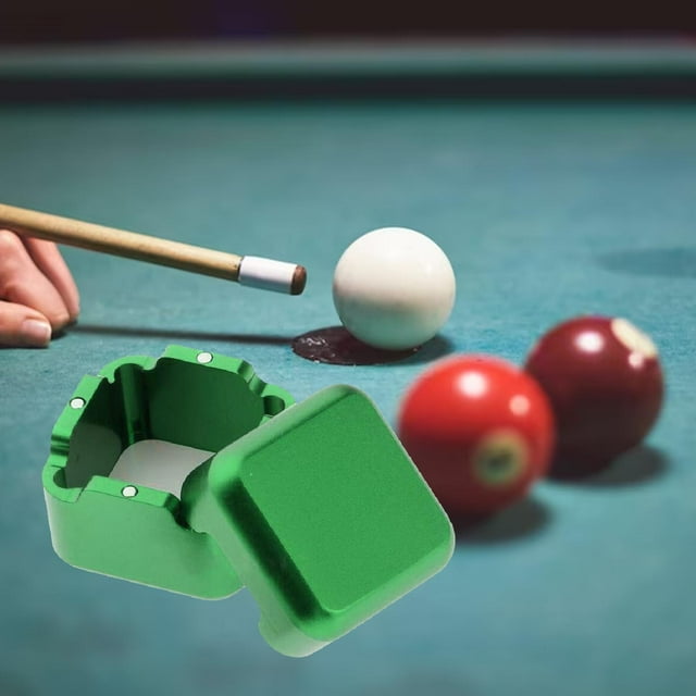 Billiard Chalk Holder Billiard Chalk Case for Entertainment Billiards Lovers Green