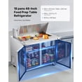 thumbnail image 3 of STAWAY Table de Préparation de Sandwich Réfrigéré Commercial - 12.5 Pi3, Refroidissement Rapide, Acier Inoxydable, Porte Auto-Fermante, Contrôle de Température Numérique, Parfait pour Restaurants, 3 of 9