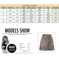 thumbnail image 3 of Women's Leopard Print High Waist Zipper Mini A-Line Short Skirt, 3 of 6