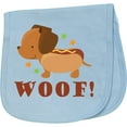 thumbnail image 2 of Inktastic Dachshund Hot Dog Funny Baby Burp Cloth, 2 of 3
