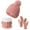Pink, variant on COM1950s Hat and Gloves, Gloves for Winter, European and Winter Knitted Warm Gloves Hats Scarves Three Piece Set with Thick Velvet and Hat, Warm Winter Gloves, Hats and Gloves