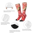 thumbnail image 6 of Lsque Refreshing Watermelon Slices Printed Crew Socks Men's Women's LightWeight Thin Casual Calf Socks ,Knee High Socks,Cotton Socks, 6 of 9