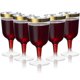 thumbnail image 2 of Vaso alto for mousse, vaso desechable de plástico PS espesado transparente, apto for vino tinto, pudín, gelatina, 10 piezas, 160ml, 2 of 2