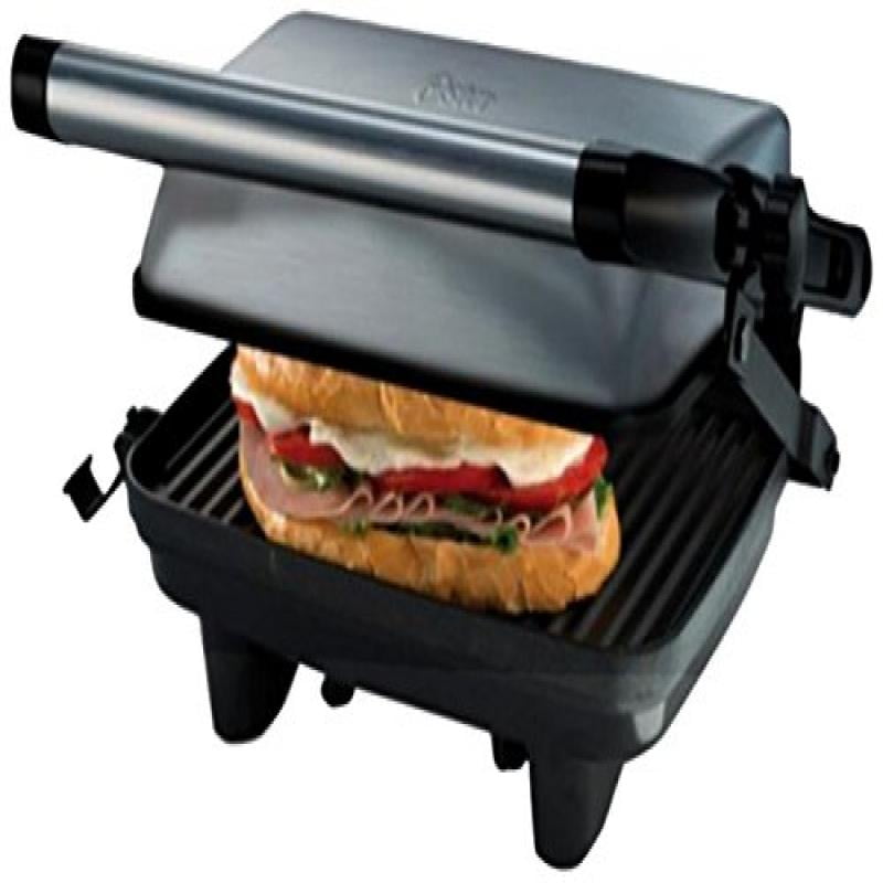 Oster CKSTPA2880 220 to 240volt Compact Grill Sandwich Maker, Small