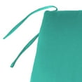 thumbnail image 5 of Jordan Manufacturing 54" x 18.5" Blue Turquoise Solid Rectangular Outdoor Settee Swing Bench Cushion with Ties, 5 of 10