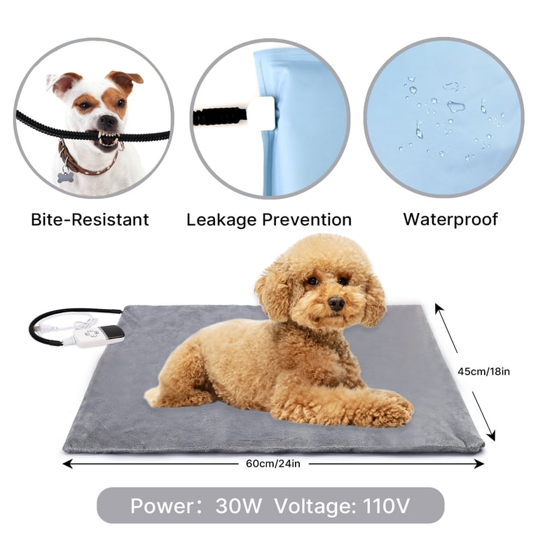 Zalalova Electric Heated Pet Pad, 24x18 Inch, 9 Levels photo 3