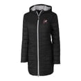 thumbnail image 2 of Women's Cutter & Buck Black Arkansas Razorbacks Vault Rainier Primaloft Eco Hooded Long Coat, 2 of 3