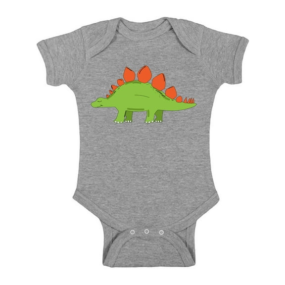 Awkward Styles Stegosaurus Romper Baby Bodysuit Short Sleeve Dinosaur One Piece Top for Newborn Baby Dinosaur Gifts for Babies Cute Dinosaur Clothes for Baby Girl Animal Bodysuit for Baby Boy