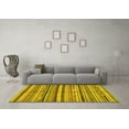 thumbnail image 3 of Ahgly Company Indoor Rectangle Abstract Yellow Modern Area Rugs, 3' x 5', 3 of 4