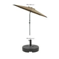 thumbnail image 3 of CorLiving 10ft Wind Resistant Tilting Patio Umbrella with Aluminum & Steel Frame & Round Base, 3 of 7