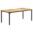 thumbnail image 1 of vidaXL Dining Table 180x90x76 cm Rough Mango Wood, 1 of 5