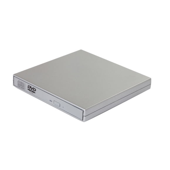 USB 2.0 Reproductor de CD / DVD ROM externo Unidad óptica Grabadora de DVD RW Lector Escritor Computadoras portátiles PC Windows 7/8/10 Vogacara DZ7227-02B