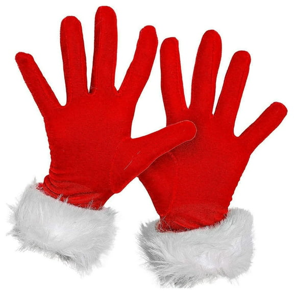 Knitted Cold Proof Plush Thickened Christmas Gloves