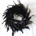 thumbnail image 2 of Plumas Artificiales Negras Con Colgador De Puerta De Corona Decorativa De Ojo Para Decoración De Halloween Speravity HA041711-02, 2 of 6