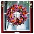 thumbnail image 5 of HomeKingdee Fall Artificial Wreaths for Front Door with Orange and Rose Pink Flowers, Berries & Leaves – Autumn Wreath for Porch, Thanksgiving,Harvest & Christmas Decor, 5 of 9