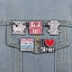 thumbnail image 2 of Set de broches con temática motivacional de K-Pop «I Love K-pop», 2 of 3